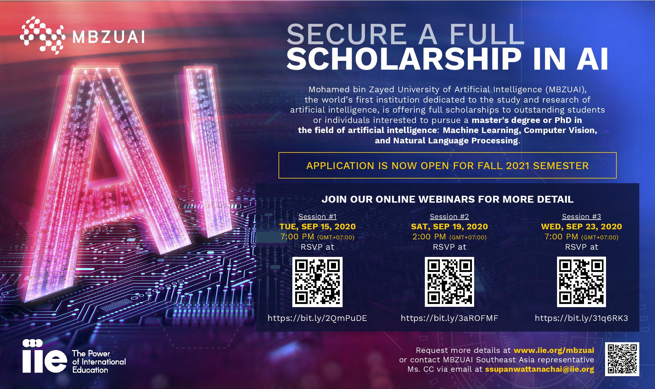 SECURE A FULL SCHOLARSHIP IN AI